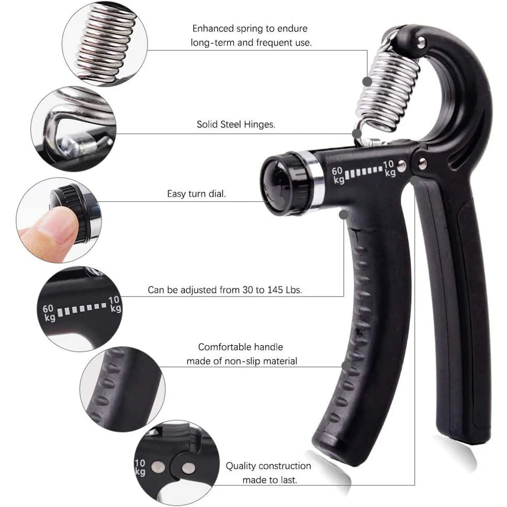 Grip strengthener: 5-60KG Wrist and Forearm