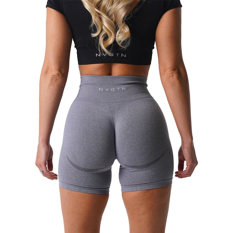 Womens workout Shorts: NVGTN Skin tight Push Up Booty Shorts for Fitness, Sports, and Gym