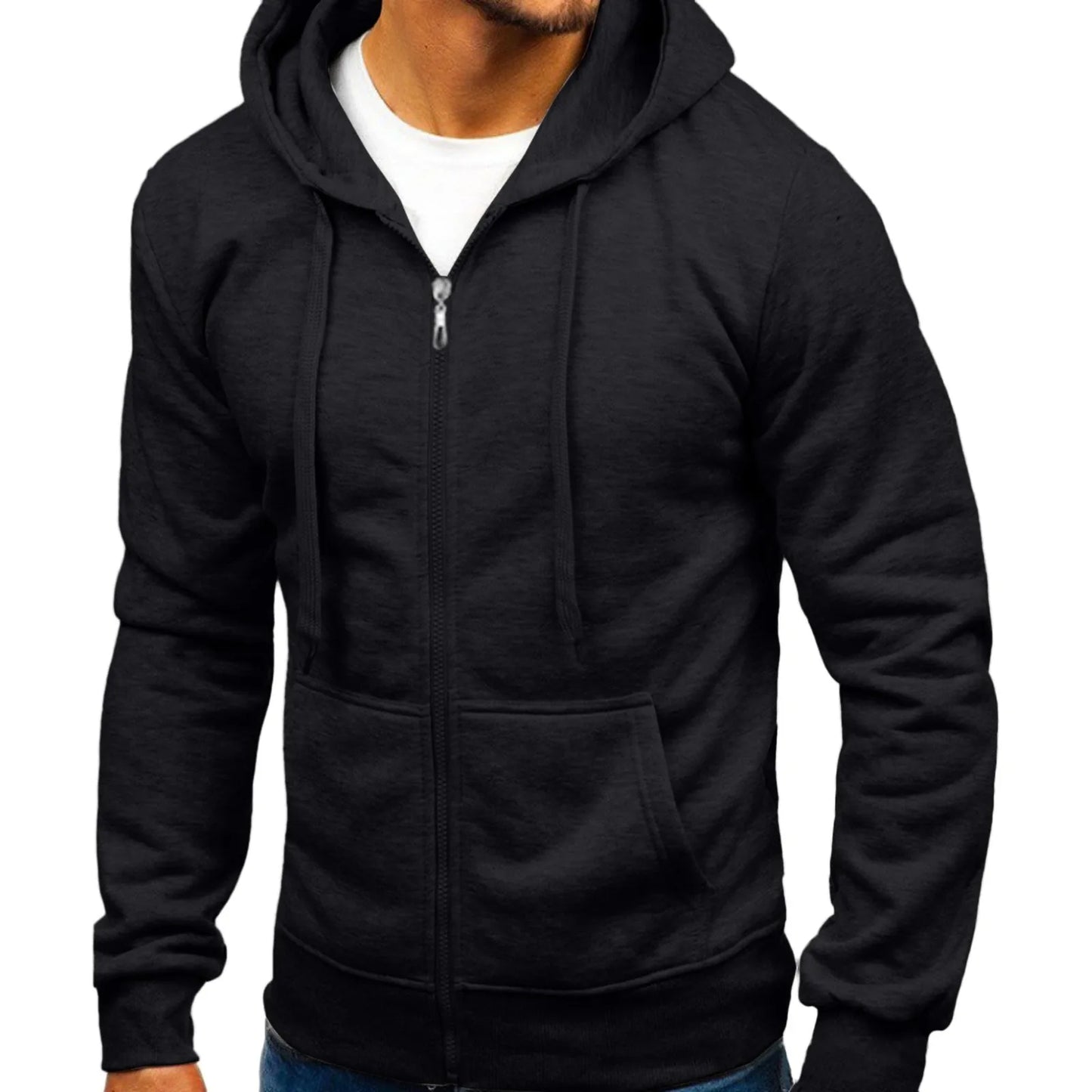 Men's Zip Up light weight Hoodie